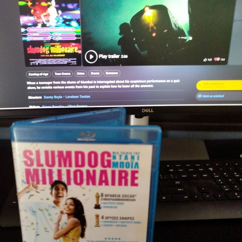 Slumdog Millionaire Blu-Ray new, drama romantic action with Greek subtitles