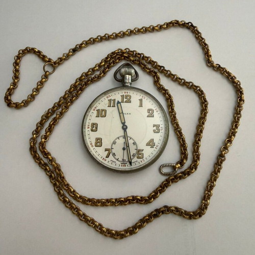 Rolex vintage pocket watch used, military style, 1940