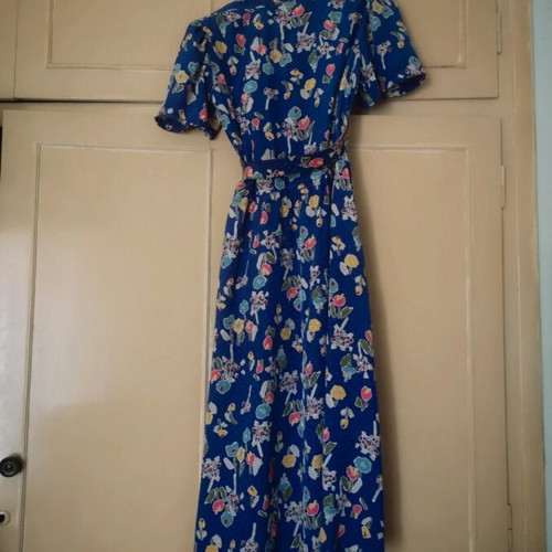 Hildebrand Vintage Floral Dress UK12 With Belt Like New