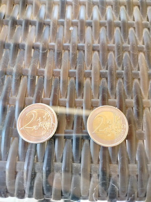 Rare 2 Euro Coins from Luxembourg and Netherlands like new