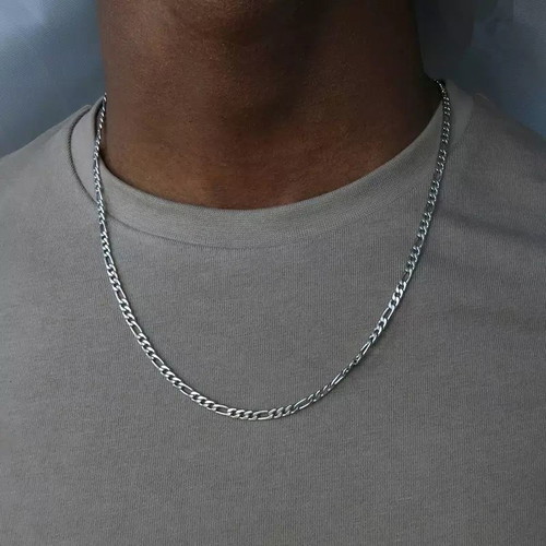 Men's chain new stainless steel 60 cm silver