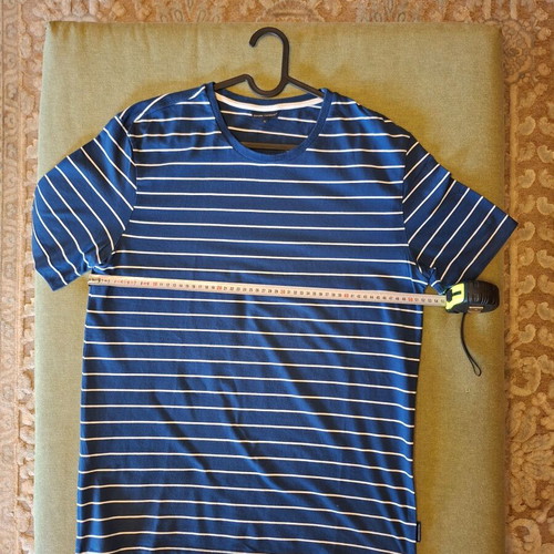 Oxford Company T-Shirt XL used, navy with white stripes