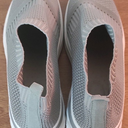 Sneakers women's sock No 41 like new, white and grey