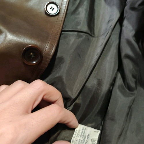 Leather coat Italian XL like new
