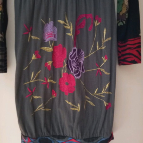 Desigual dress used with beautiful prints, size S