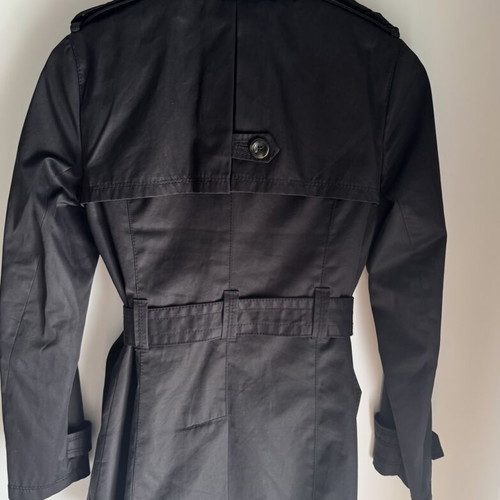 Massimo Dutti women's short trench coat size S like new, black