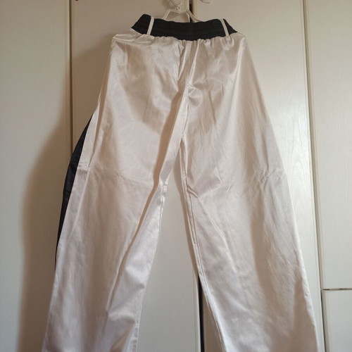 Freddy white shiny sports pants, size M or L