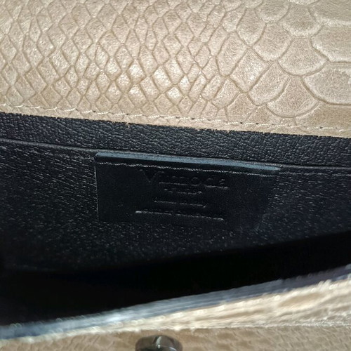 Vimoda women's leather evening bag like new, beige