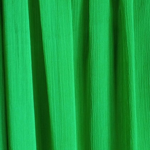 Viscose dress used with gold details, green color