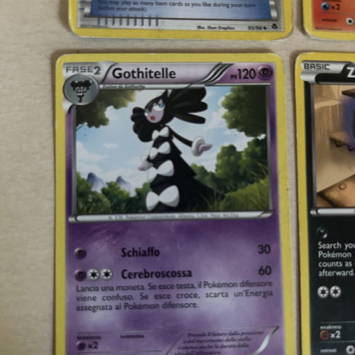 Pokemon cards used, set of 8