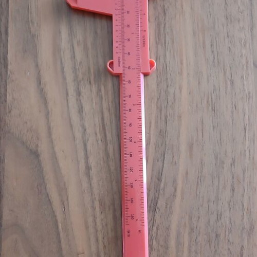 Vernier Caliper New Plastic Red 150 mm Measurement Tool