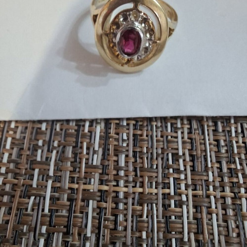 Silver women's ring vintage design from Soviet era used