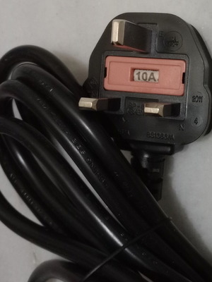 Power cable like new with British plug