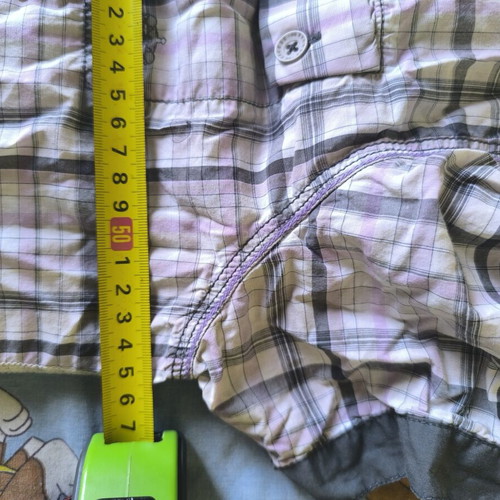 Men's short-sleeve shirt size L, gray and pink, like new