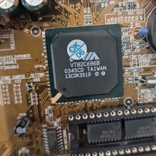 Jamicon LPX-8601 motherboard used, Super Socket 7, VIA MVP3, retro gaming