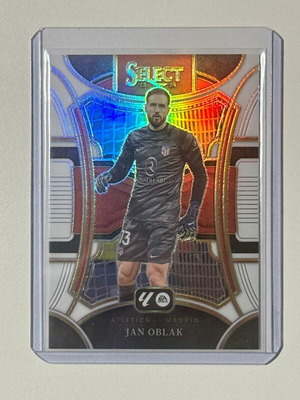 2023-24 Panini Select La Liga Mezzanine White Prizm #108 Jan Oblak 13/20