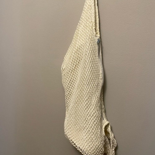 Fishnet bag Colores shoulder like new, white-sugar color