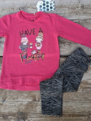 Evita Girls' set for 3-year-old, new, pink and grey