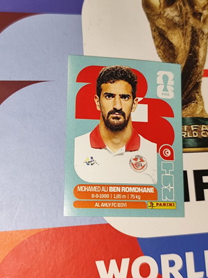 Mohamed Ali Ben Romdhane World Cup 2026 Panini Sticker new