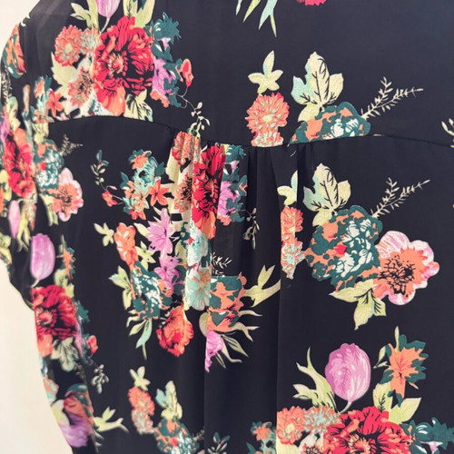 Lindy Bop floral dress like new, black with colorful flowers