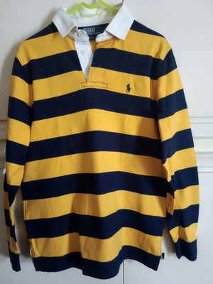 Μπλούζα ανδρική Polo Ralph Lauren σαν καινούργιο, μέγεθος M, κίτρινη και μπλε