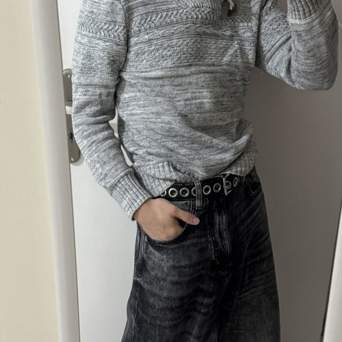 Vintage H&M sweater used, size XS, gray cotton