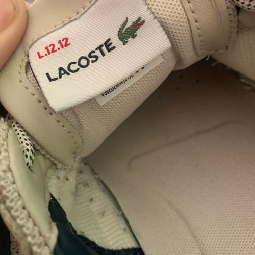 Lacoste casual shoes size 44 used, white