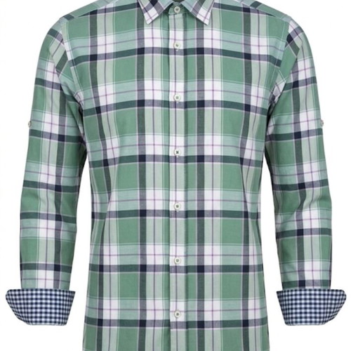 Abiente Premium Plaid Shirt like new, size S, green