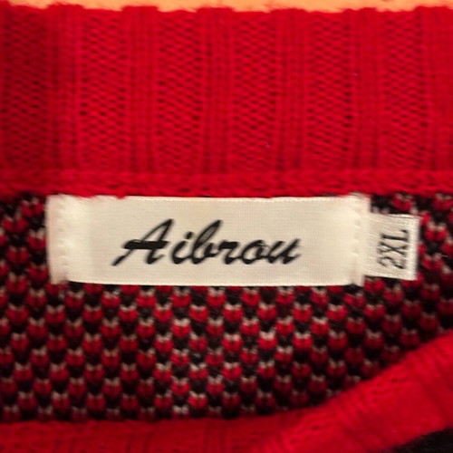 Winter sweater like new, size 2XL, black and red