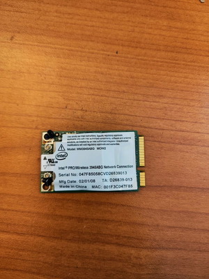 Ασύρματη κάρτα δικτύου WiFi Intel WM3945ABG μεταχειρισμένη
