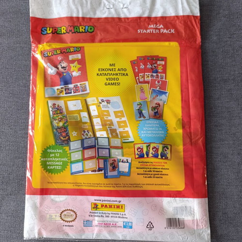 Super Mario Panini Sticker Album new, sealed with most stickers