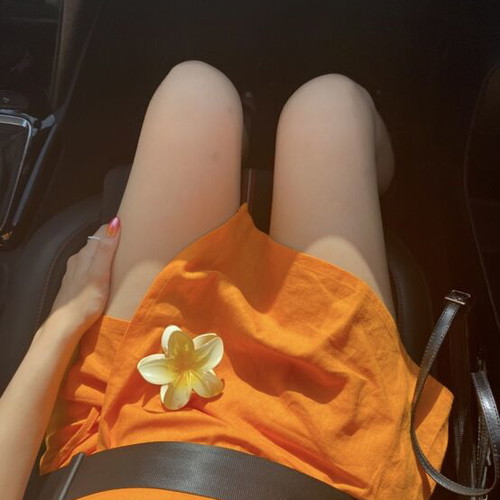 Leger by Lena Gercke Triangle Bikini and Matching Skort like new, orange, XS-S