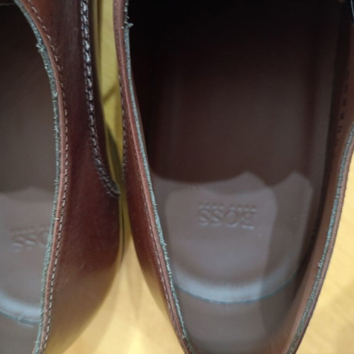 Hugo Boss leather shoes like new, size 42-42.5, brown
