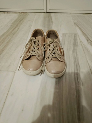 Exe kids sneakers like new, beige gold, size 35
