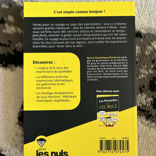 Book Les Expressions francaises pour les nuls like new