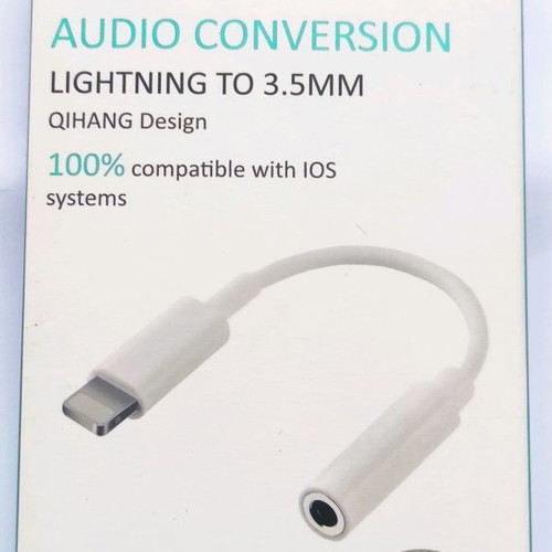 QIHANG lightning to 3.5 jack adapter new, pack of 15 pcs