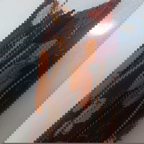 Φόρεμα μακρύ εμπριμε με δέσιμο στον αυχένα σαν καινούργιο, πολύχρωμο