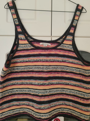 American Eagle knitted colorful cropped top Large like new