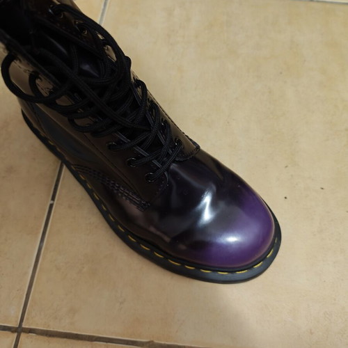 Dr. Martens men's boots size 44, purple vegan leather