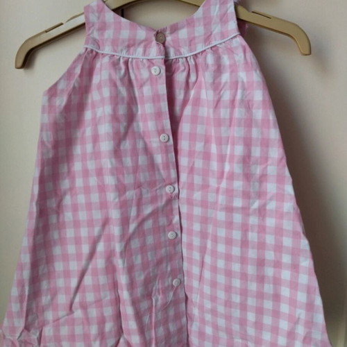 Krytik sleeveless dress like new, pink gingham for girl 24-36 months