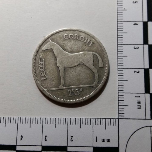 Silver coin ½ Crown 2 Shillings 6 Pence 1939 Ireland like new
