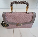 Magnifique pink/grey handbag new with tags