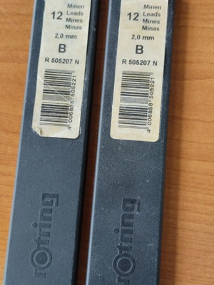 Rotring Replacement Leads 2.0mm B New