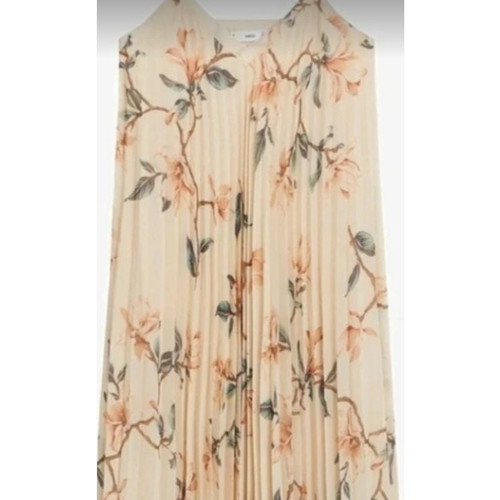 Pleated dress with floral print, Mango