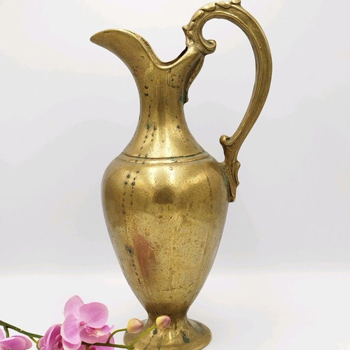 Antique bronze wine and water pitcher used
