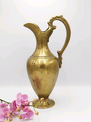Antique bronze wine and water pitcher used