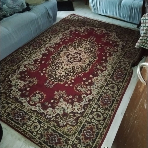 Vintage retro classic Persian rug with oriental patterns
