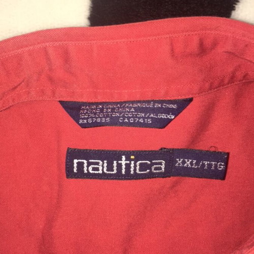 Nautica men's shirt red like new, XXL-3XL