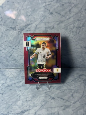 2026 Panini Prizm Monopoly FIFA World Cup Federico Valverde #65 Red Prizm card