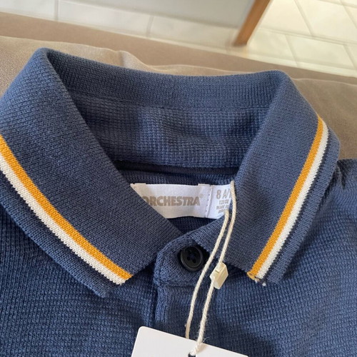 Orchestra polo shirt new for 8 years old, long sleeve